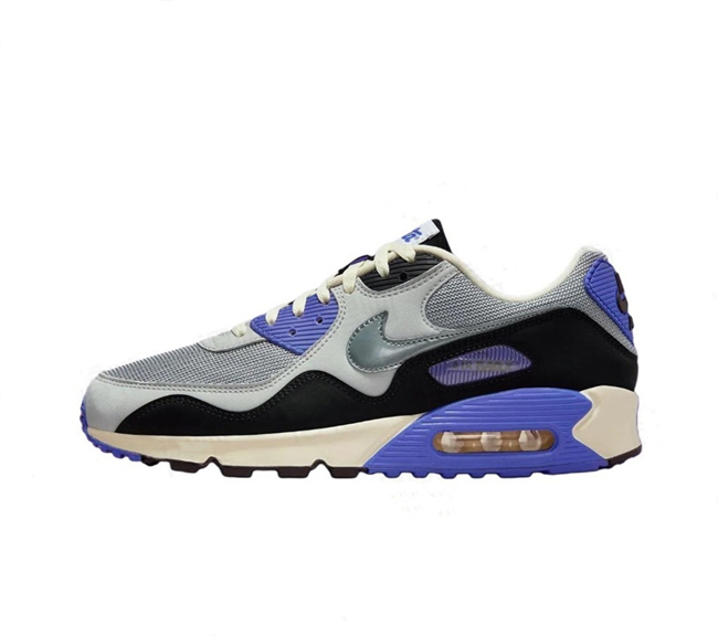 Men's Running weapon Air Max 90 Black/Purple/Grey Shoes 0124